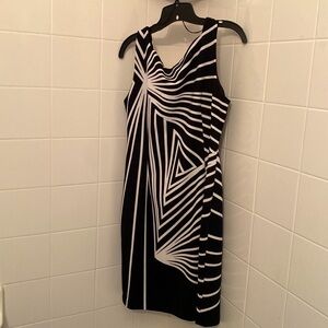 Dress, Women’s, Black & white striped dress, size 12